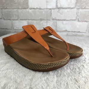 Fitflop Ibiza Leather Studded Boho Thong Sandals